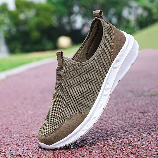 Unisex nan ultraleichter Netz-Slipper mit viskoelastischem Fußbett und flexibler rutschfester Laufsohle R&B