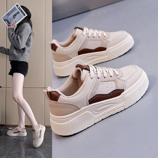Damen Sportliche Plateausneakers mit atmungsaktivem Obermaterial und rutschfester Sohle R&B