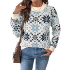 Damen gestrickter Pullover im Skandi-Stil R&B