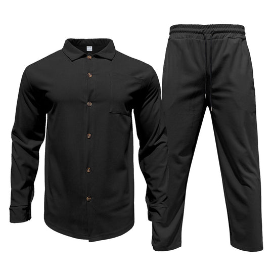 Herren lässiges Hemd und Freizeithose Set R&B