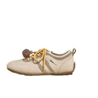 Damen Sneakers mit verspieltem Pompon-Design und bequemer Sohle R&B