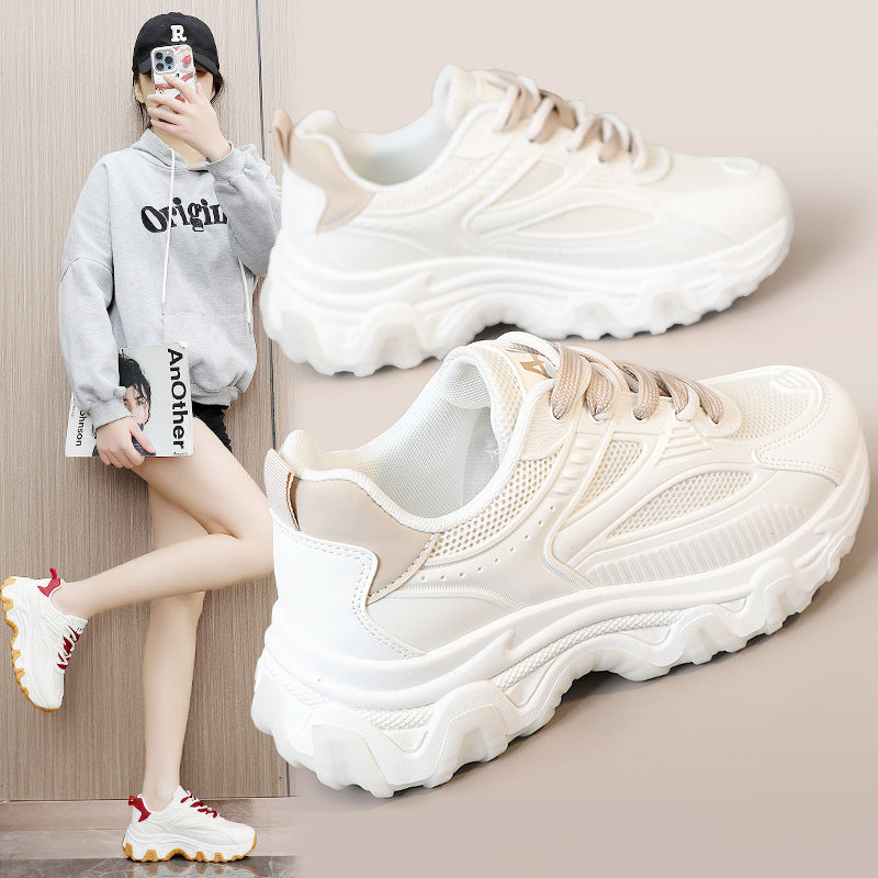 Damen modische Sneakers mit atmungsaktiver Mesh-Oberfläche und rutschfester Sohle R&B