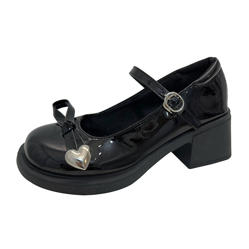 Damen Plateau Lacklederschuhe R&B