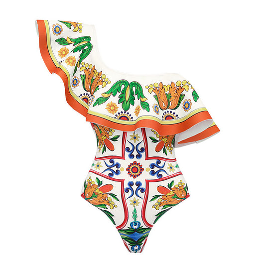Damen Bikini-Top und Wickelrock Set R&B