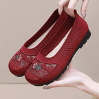 Damen Bequeme Ballerinas mit floralen Stickereien R&B