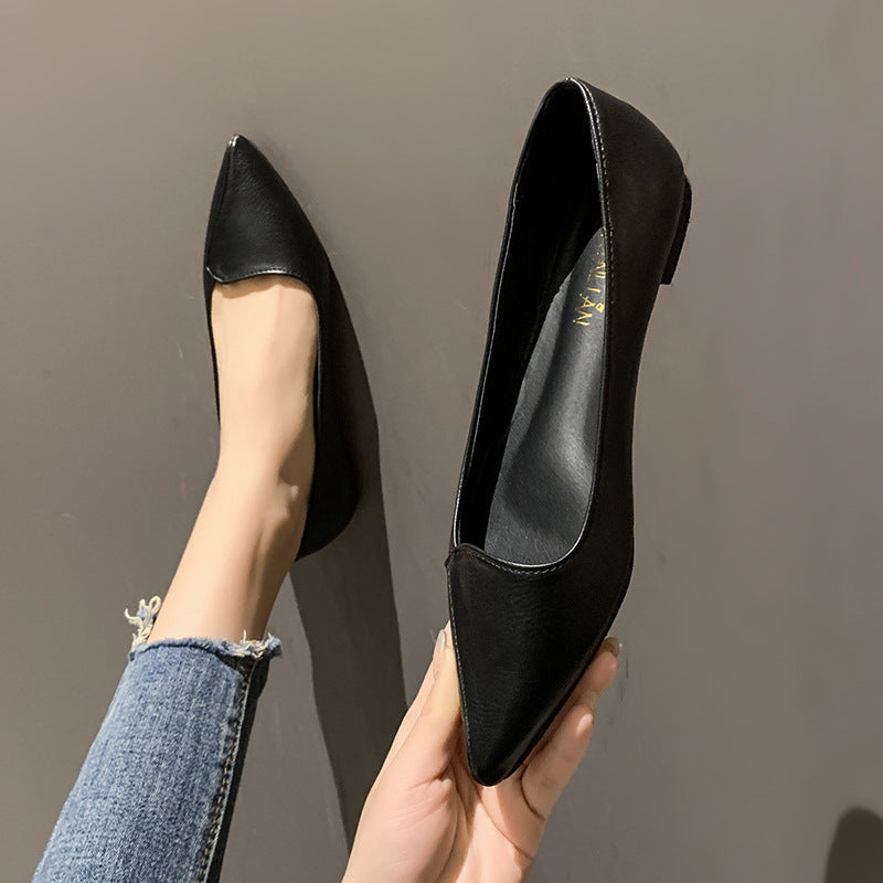 Damen spitze Ballerinas aus hochwertigem Leder R&B