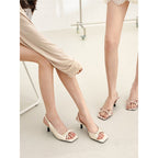 Damen modische Sandalen mit elegantem Schleifendetail R&B