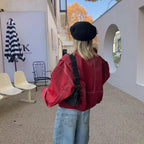 Damen modische Jacke mit trendigen Stickdetails und lässigem Schnitt R&B