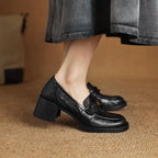 Damen Mokassins mit elegantem Riemen und hochwertigem Lederobermaterial R&B