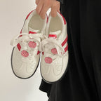 Damen Modische Sneakers mit verspieltem Apfel-Design R&B