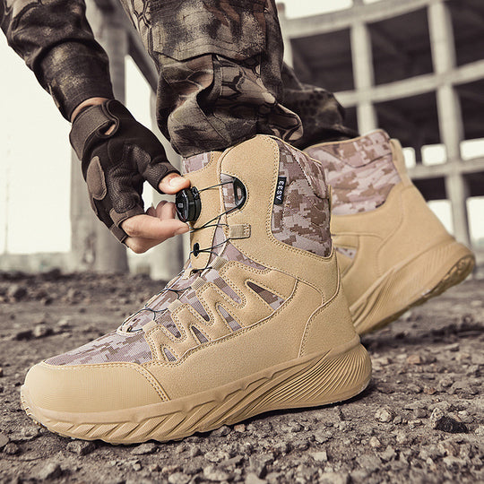 Herren hochgeschnittene Outdoor-Schuhe mit innovativem Schnellschnürsystem R&B