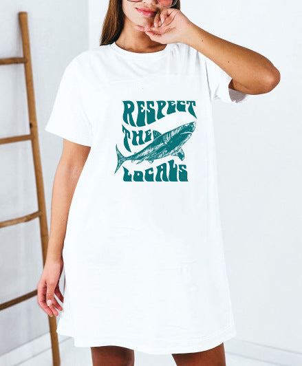 Damen Oversized T-Shirt mit inspirierendem Schriftzug und auffälligem Grafikdesign R&B