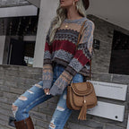 R&B | Geometrischer Strickpullover Mit Stilvollem Muster