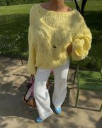 Damen Oversized Strickpullover R&B