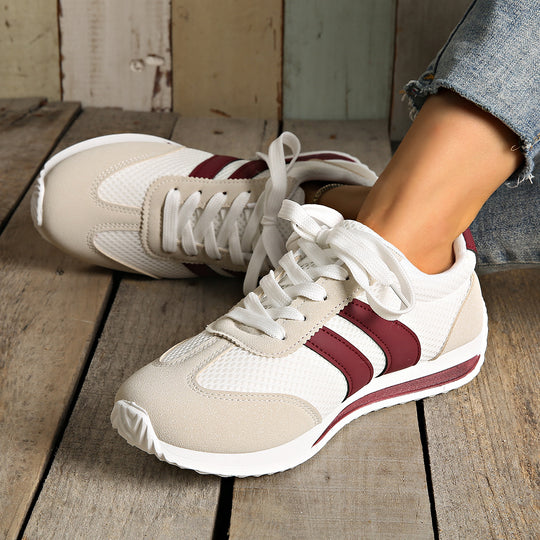 Damen Sportliche Sneaker mit atmungsaktiver Mesh-Konstruktion und modischen Akzenten R&B