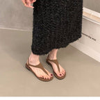 Damen Zehentrenner-Sandalen mit verstellbarem Riemen und rutschfester Sohle R&B