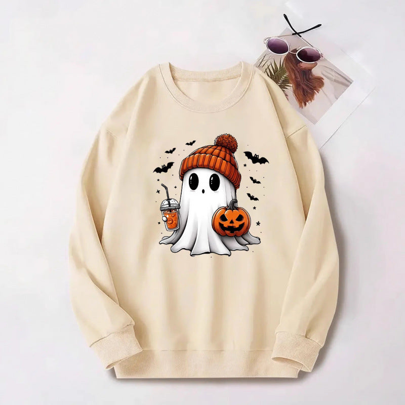Damen Sweatshirt mit Halloween-Motiv