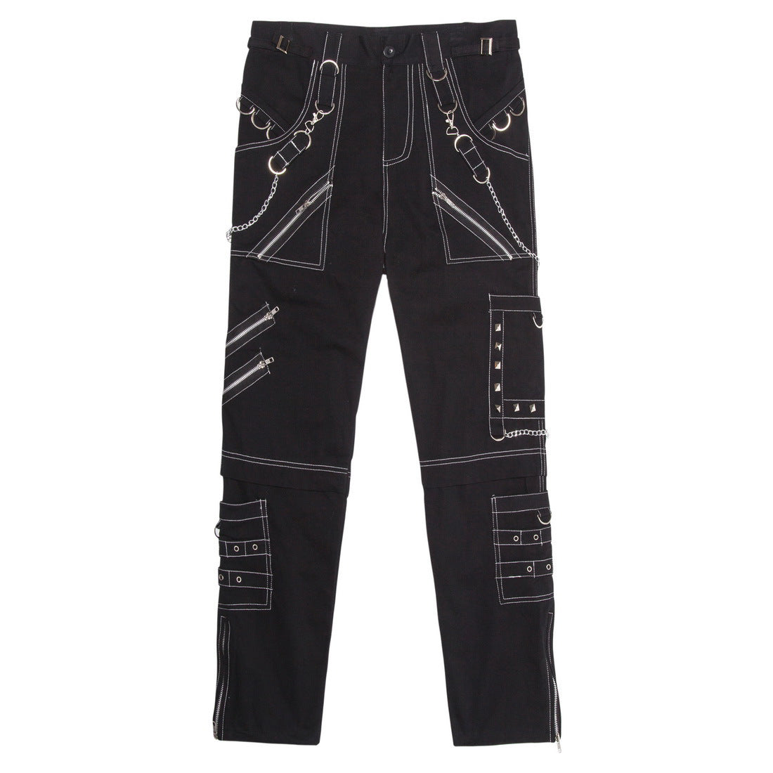 Herren Cargo-Hose mit Ketten-Details und praktischen Taschen R&B