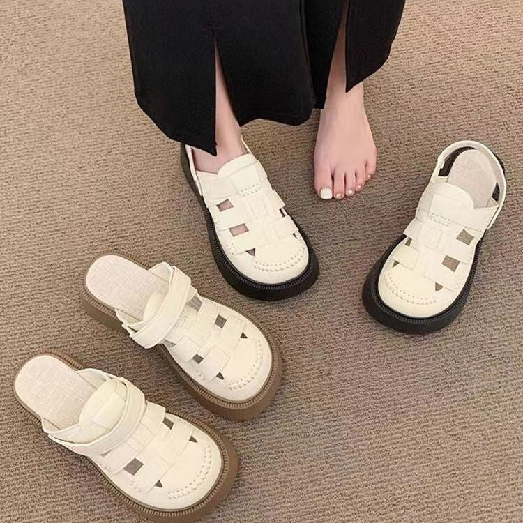 Damen Plateau-Sandalen mit modischem Riemendesign und ergonomischer Sohle