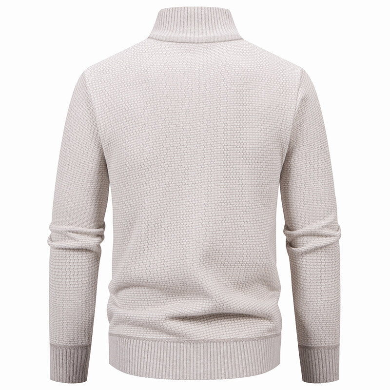 Herren leichte Strickjacke mit modernem Zipper und sportlichem Design