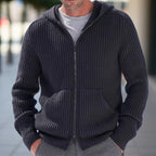 Herren Strickjacke mit strukturierter Oberfläche und praktischen Taschen R&B
