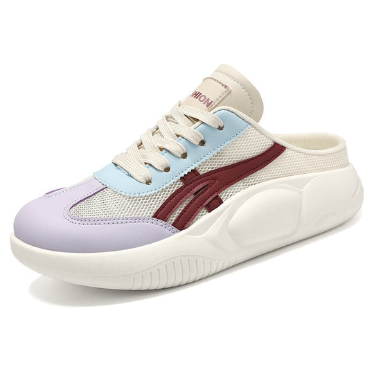 Damen Sportliche Slip-On Sneakers mit luftiger Mesh-Oberfläche und dämpfender Sohle R&B