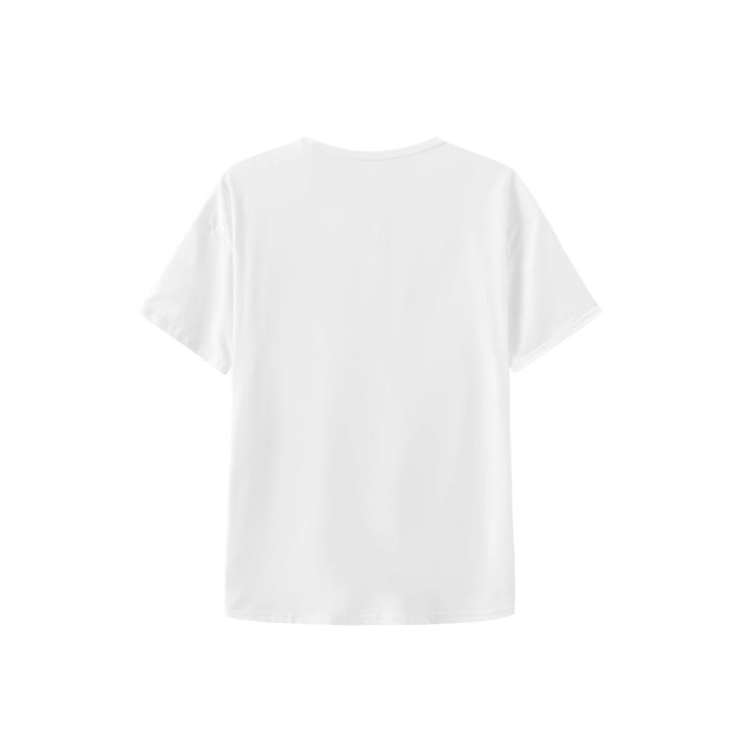 Damen Grafik T-Shirt mit einzigartigem Skelettdesign und kreativem Schriftzug R&B