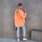 Damen Lässige und stylische Jeansbluse mit Fransen R&B