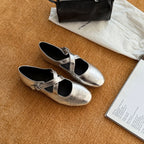 Damen Elegante Mary Jane Ballerinas mit modischem Riemchen und bequemem Fußbett R&B
