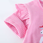 Mädchen T-Shirt mit zauberhaftem Einhorn-Motiv und Rüschendetail R&B