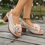 Damen Elegante und komfortable Slingback-Sandaletten R&B