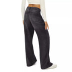 Damen Weit geschnittene High-Waist Jeans mit eleganter Passform R&B
