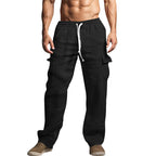 Herren Cargohose aus komfortablem Waffelmaterial mit verstellbarem Bund R&B
