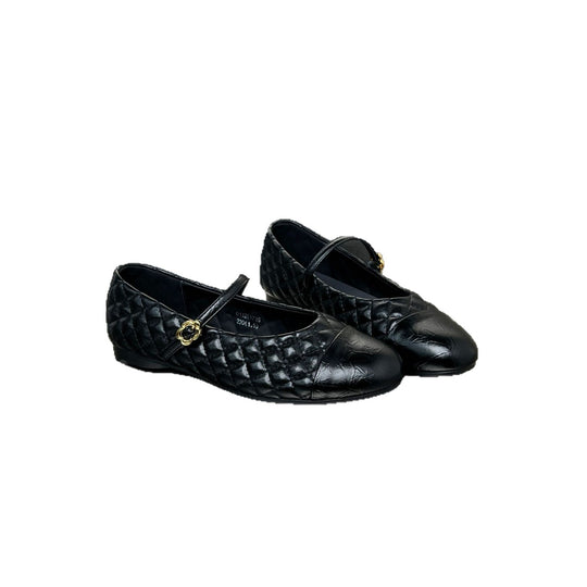 Damen Ballerinas mit eleganter Steppung und dekorativem Riemen R&B