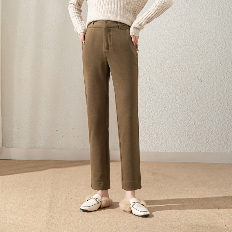 Damen klassische elegante Stoffhose
