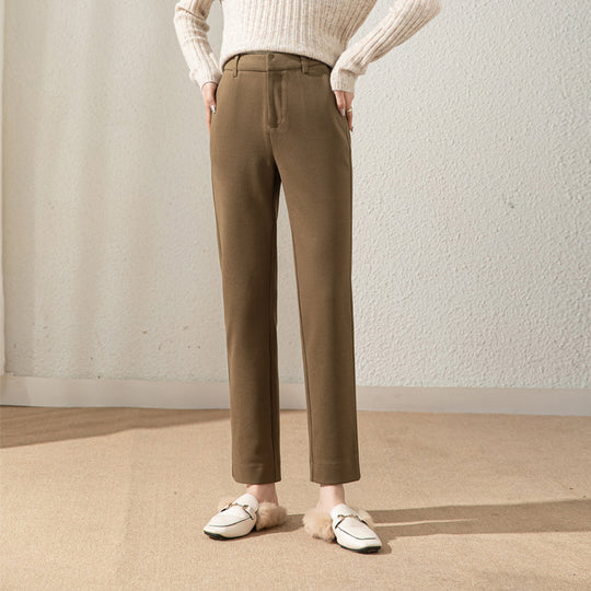 Damen klassische elegante Stoffhose