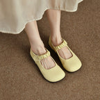 Damen elegante Ballerinas mit elastischem Riemen