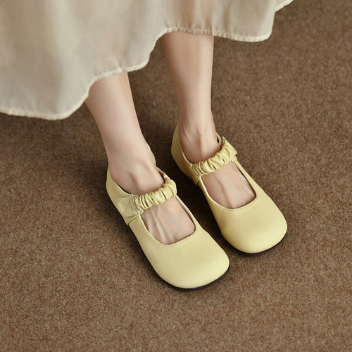 Damen elegante Ballerinas mit elastischem Riemen R&B