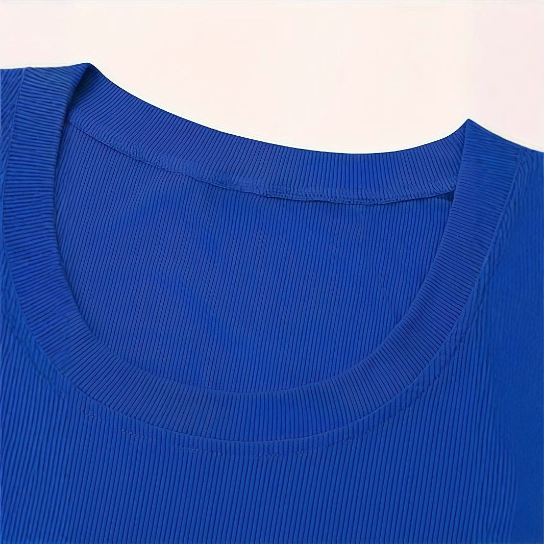 Damen Kurzarmoberteil mit modernem strukturiertem Design R&B