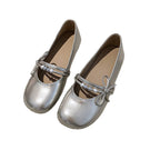 Damen Ballerina mit elegantem Design und perlenbesetztem Band EB