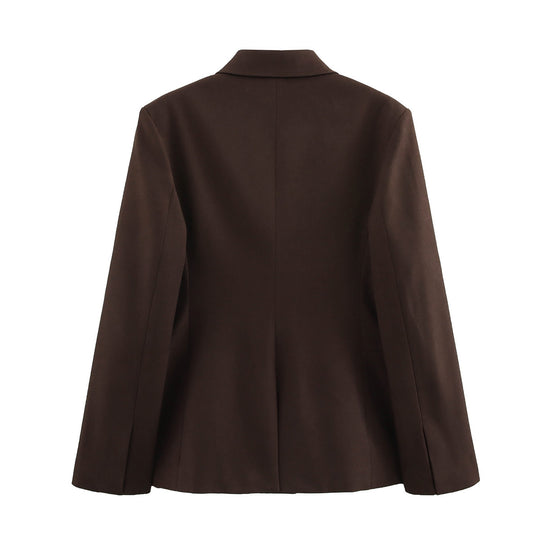 Damen elegante Blazerjacke mit strukturiertem Design und praktischen Taschen R&B
