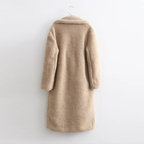 R&B | Langer Damen-Teddy-Mantel Warme