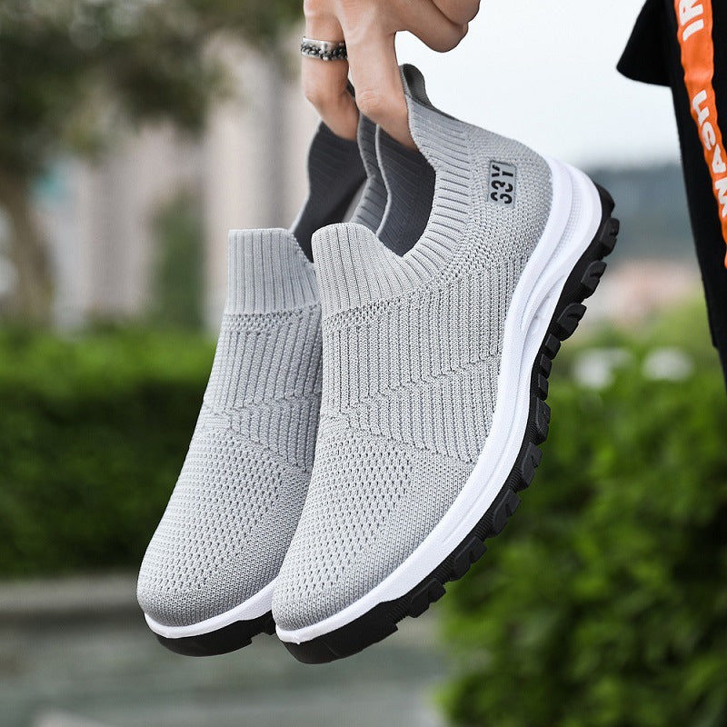 Damen Hochqualitative Slip-On Sneakers mit elastischem Obermaterial und rutschfester Sohle R&B