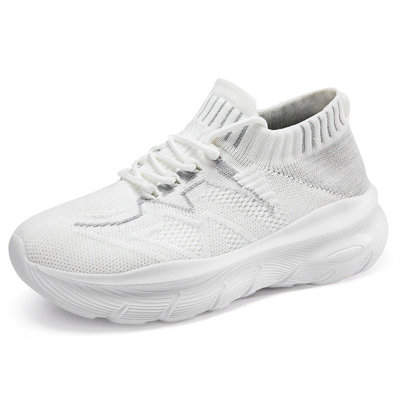 Damen Sportliche Strick-Laufschuhe mit flexiblem Schaft und rutschfester Sohle