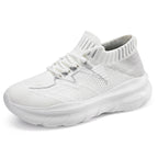 Damen Sportliche Stricksneaker mit elastischem Schaft und atmungsaktiver Sohle