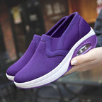 Damen Atmungsaktive Slip-On Sneakers mit dämpfender Sohle und flexiblem Design R&B