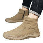 Damen Modische High-Top Stiefel mit einzigartiger Textur und rutschfester Sohle