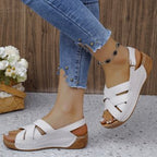 Damen Komfortable Riemchensandalen mit anatomischer Fußbettung R&B