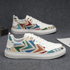 Damen modische Sneakers mit gewelltem Design und bequemer Sohle R&B