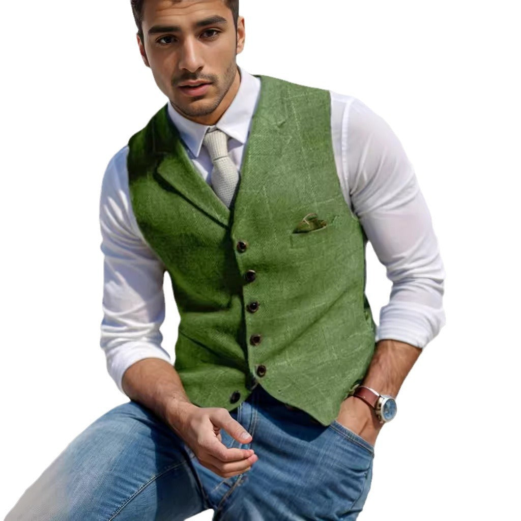 Herren elegante Weste im modernen Stil R&B